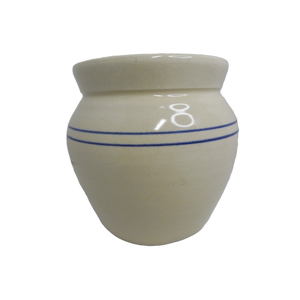 Yesteryears Hand Turned Pottery Marshall Texas Canister Crock / No Lid / 6" tall